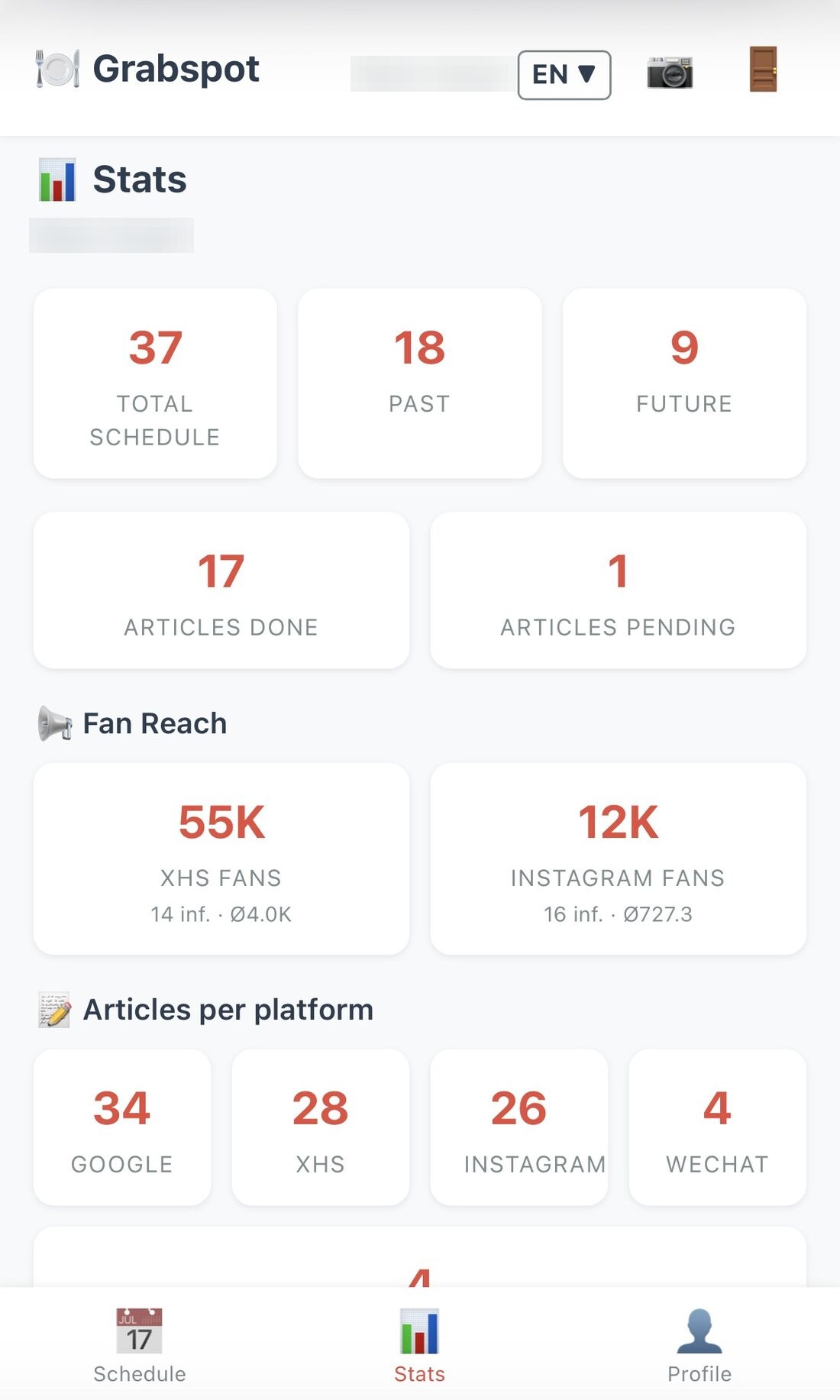 GrabSpot : statistiques et preuves de publication